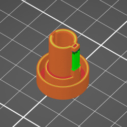 stl-file for Husqvarna 3600-3610 Stitch knob regulating Guide