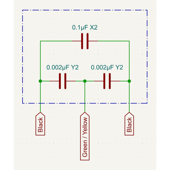 Motor capacitor for Husqvarna PFAFF and Elna