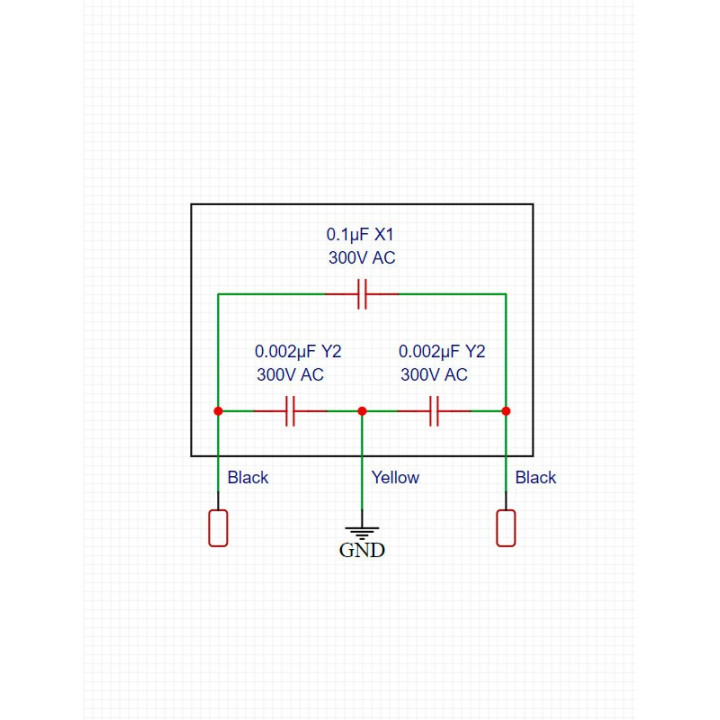 Motor capacitor for Husqvarna PFAFF and Elna