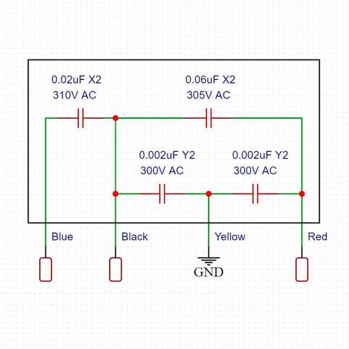 Motor capacitor for BERNINA 530-2 & 730 Type 1