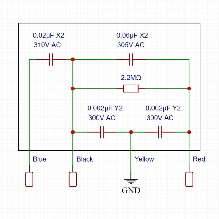 Motor capacitor for BERNINA 600, 700 & 730 Type 2